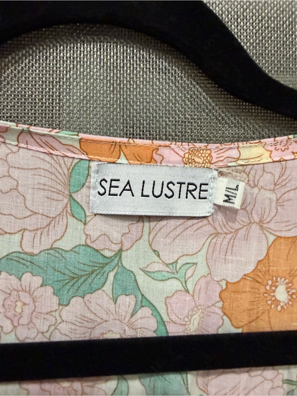 Sea Lustre Pink & Orange Floral Tie-Waist Long Sleeve Dress - Picture 2 of 3